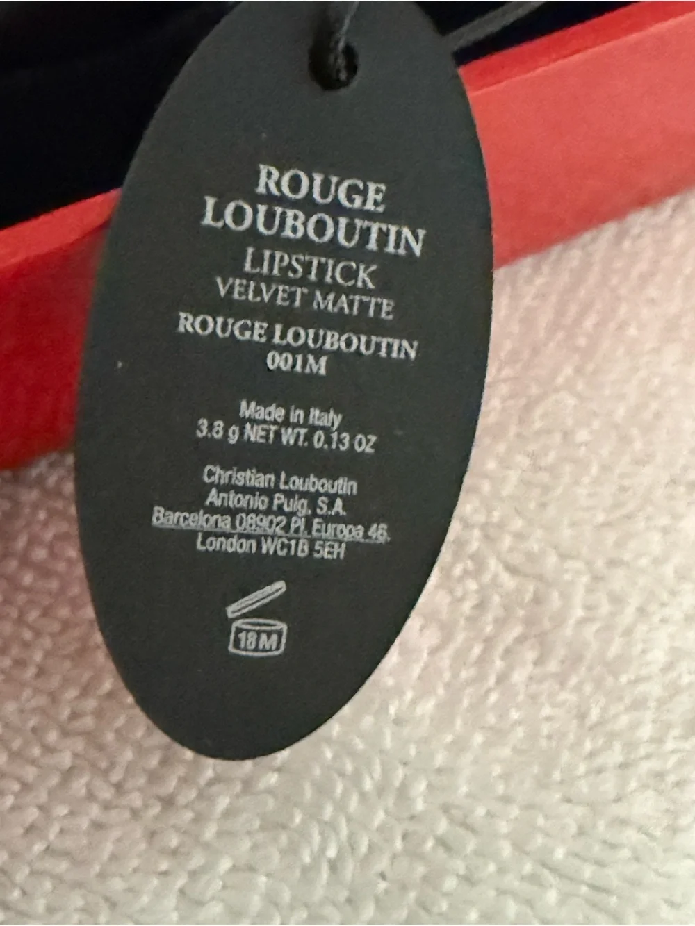 Christian Louboutin “Rouge” Velvet Matt Lipstick! Made in Italy 🇮🇹